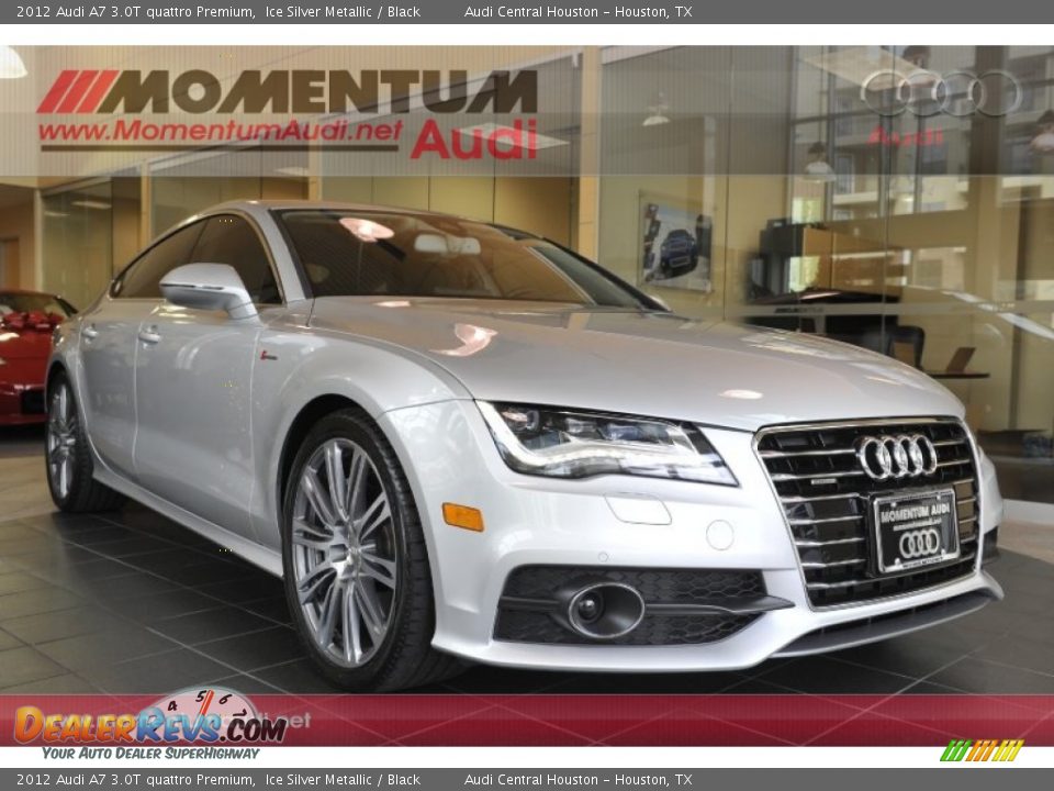 2012 Audi A7 3.0T quattro Premium Ice Silver Metallic / Black Photo #1