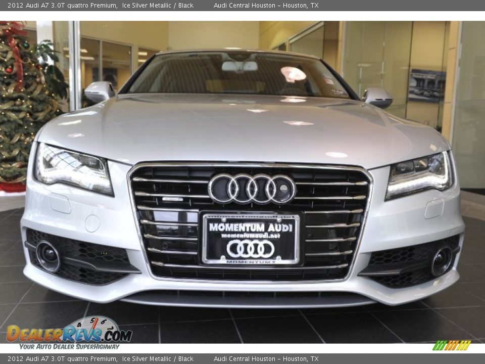 2012 Audi A7 3.0T quattro Premium Ice Silver Metallic / Black Photo #2