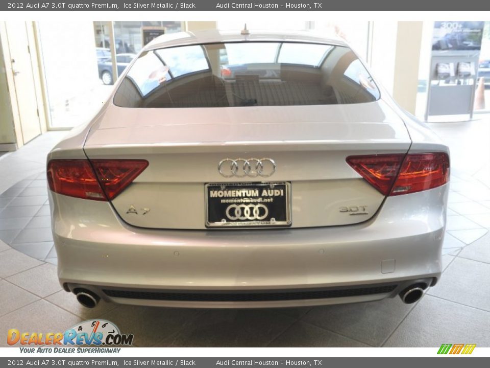 2012 Audi A7 3.0T quattro Premium Ice Silver Metallic / Black Photo #7