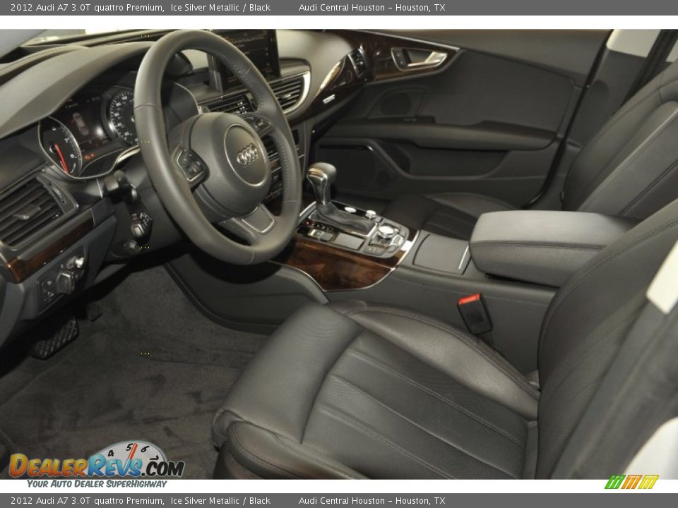 Black Interior - 2012 Audi A7 3.0T quattro Premium Photo #17