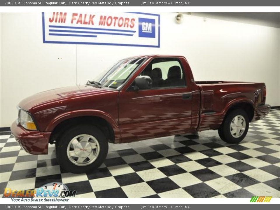 2003 GMC Sonoma SLS Regular Cab Dark Cherry Red Metallic / Graphite Photo #1
