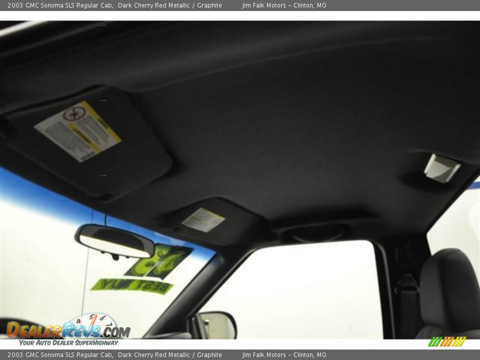 2003 GMC Sonoma SLS Regular Cab Dark Cherry Red Metallic / Graphite Photo #8