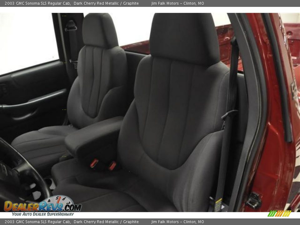 2003 GMC Sonoma SLS Regular Cab Dark Cherry Red Metallic / Graphite Photo #9