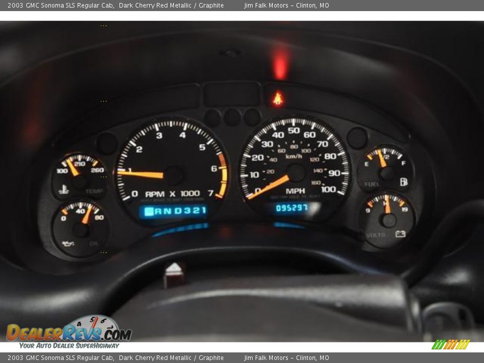 2003 GMC Sonoma SLS Regular Cab Gauges Photo #12