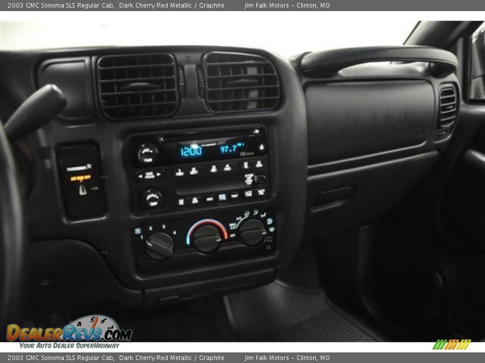 2003 GMC Sonoma SLS Regular Cab Dark Cherry Red Metallic / Graphite Photo #13