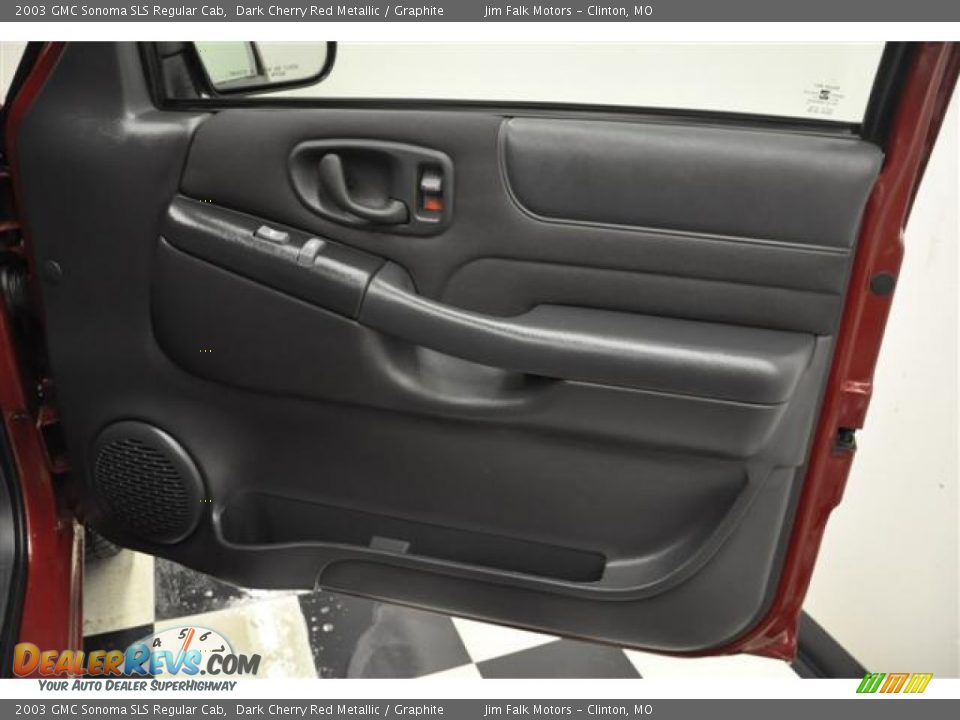 2003 GMC Sonoma SLS Regular Cab Dark Cherry Red Metallic / Graphite Photo #16