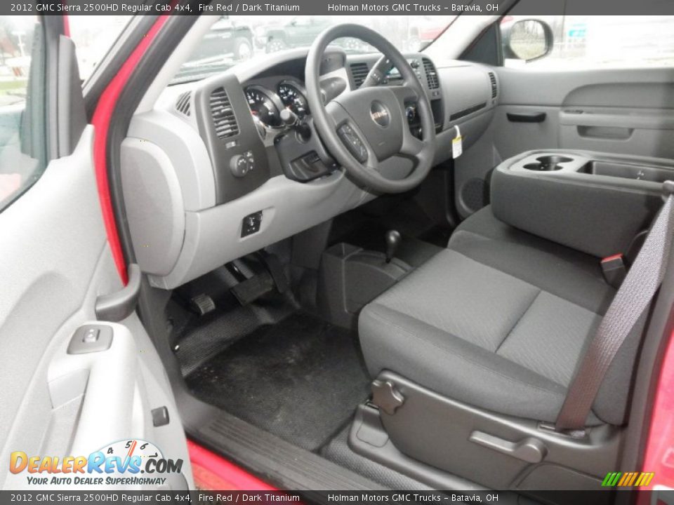 2012 GMC Sierra 2500HD Regular Cab 4x4 Fire Red / Dark Titanium Photo #4