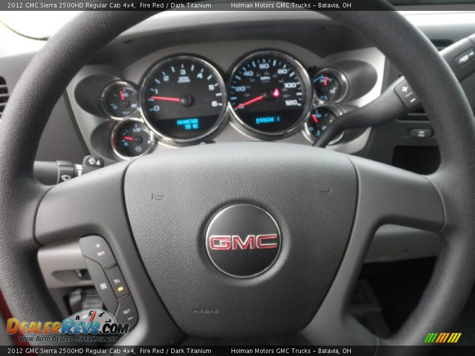 2012 GMC Sierra 2500HD Regular Cab 4x4 Fire Red / Dark Titanium Photo #7