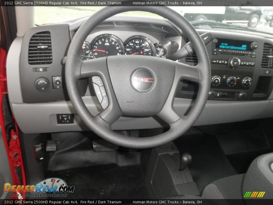 2012 GMC Sierra 2500HD Regular Cab 4x4 Fire Red / Dark Titanium Photo #9