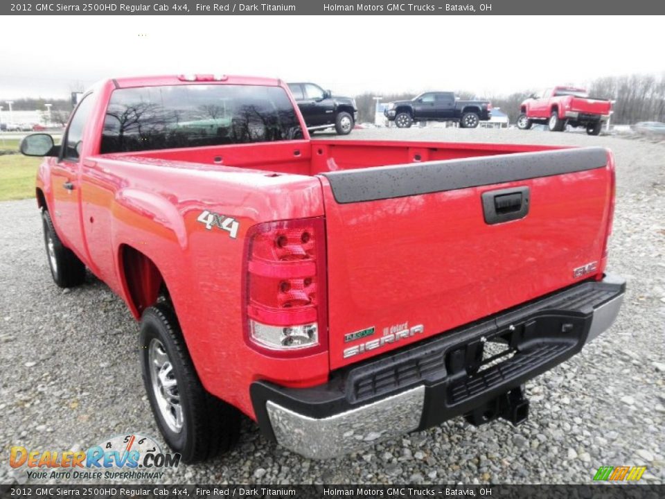 2012 GMC Sierra 2500HD Regular Cab 4x4 Fire Red / Dark Titanium Photo #10