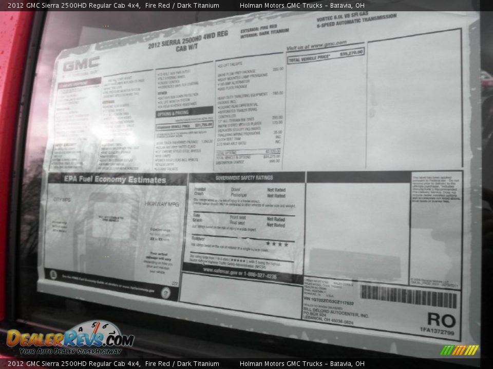 2012 GMC Sierra 2500HD Regular Cab 4x4 Fire Red / Dark Titanium Photo #12