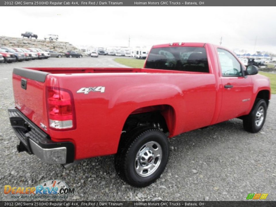 2012 GMC Sierra 2500HD Regular Cab 4x4 Fire Red / Dark Titanium Photo #13