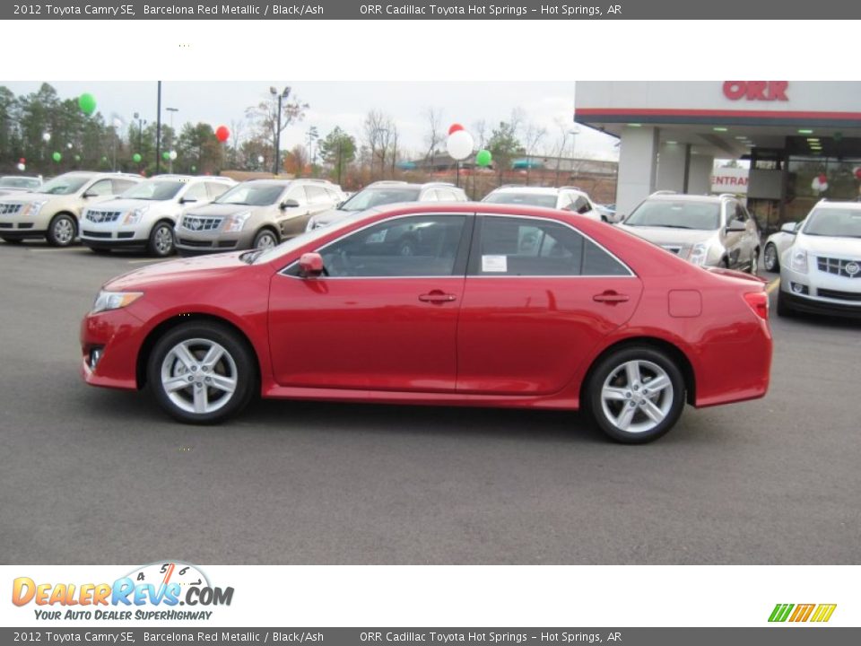 2012 Toyota Camry SE Barcelona Red Metallic / Black/Ash Photo #2