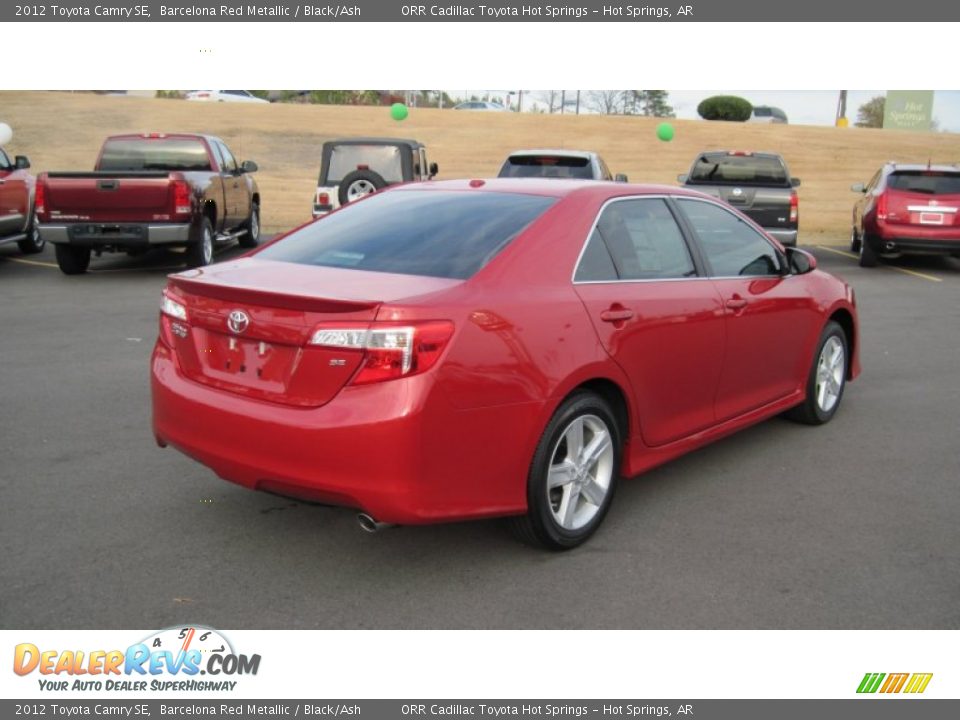 2012 Toyota Camry SE Barcelona Red Metallic / Black/Ash Photo #5