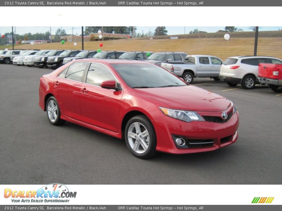 2012 Toyota Camry SE Barcelona Red Metallic / Black/Ash Photo #7