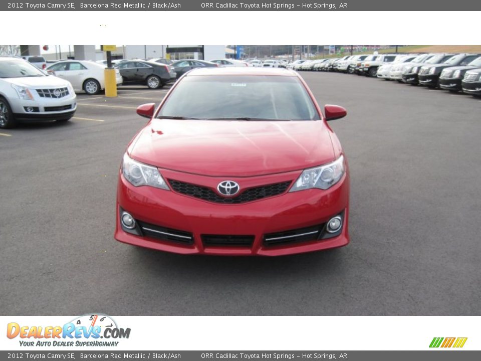 2012 Toyota Camry SE Barcelona Red Metallic / Black/Ash Photo #8