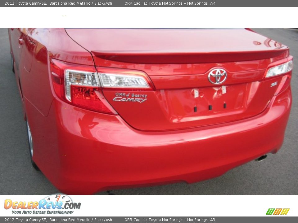 2012 Toyota Camry SE Barcelona Red Metallic / Black/Ash Photo #16