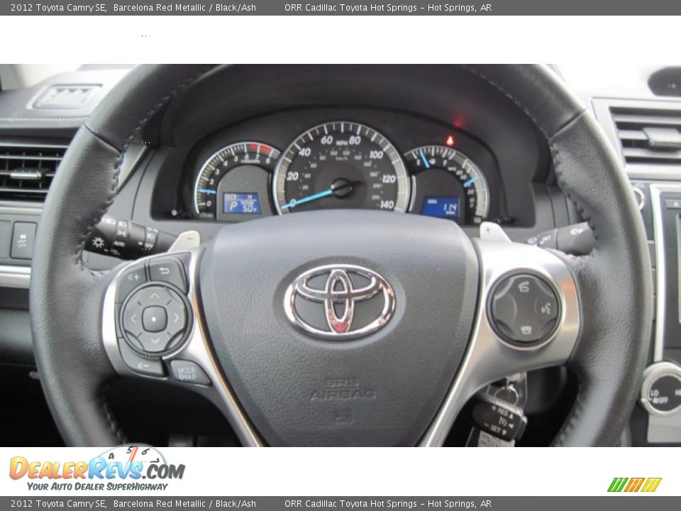 2012 Toyota Camry SE Barcelona Red Metallic / Black/Ash Photo #24