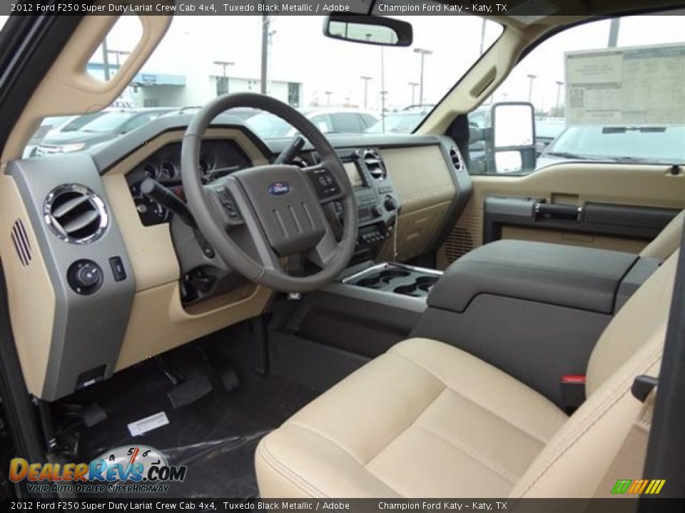 Adobe Interior - 2012 Ford F250 Super Duty Lariat Crew Cab 4x4 Photo #11