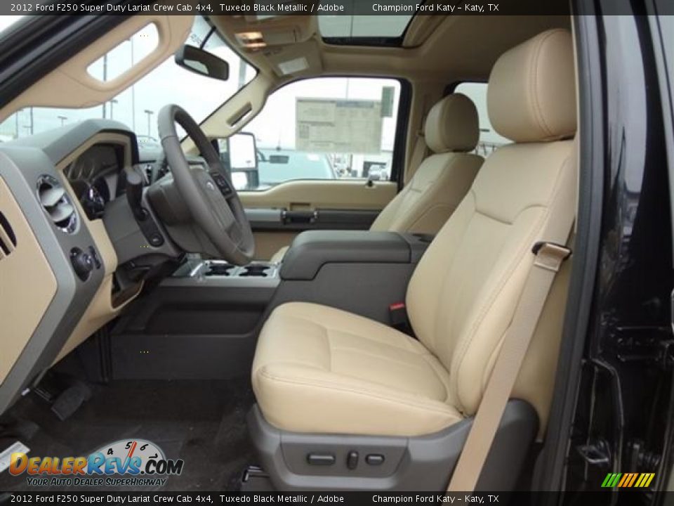 Adobe Interior - 2012 Ford F250 Super Duty Lariat Crew Cab 4x4 Photo #12