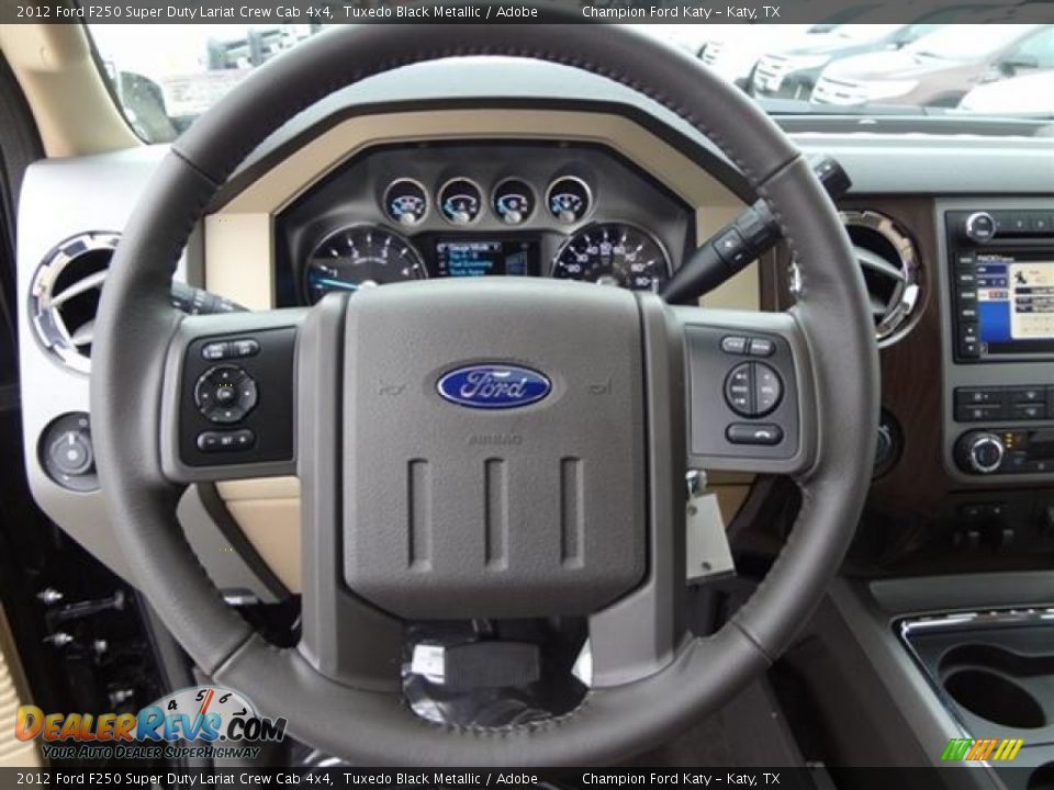 2012 Ford F250 Super Duty Lariat Crew Cab 4x4 Steering Wheel Photo #22