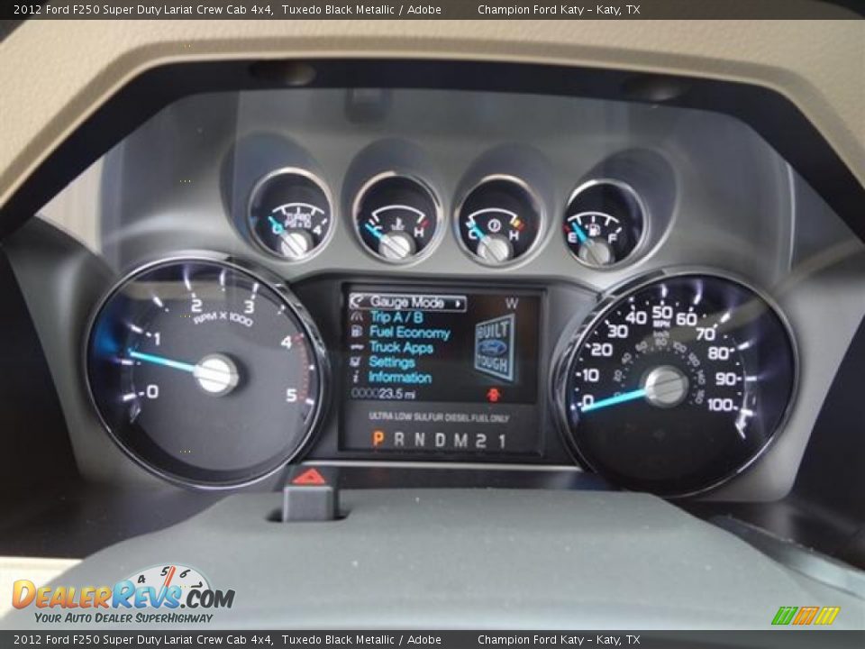 2012 Ford F250 Super Duty Lariat Crew Cab 4x4 Gauges Photo #23