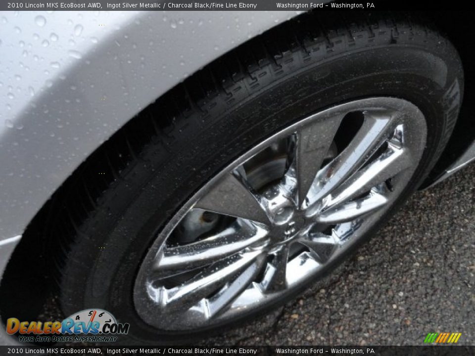 2010 Lincoln MKS EcoBoost AWD Ingot Silver Metallic / Charcoal Black/Fine Line Ebony Photo #9