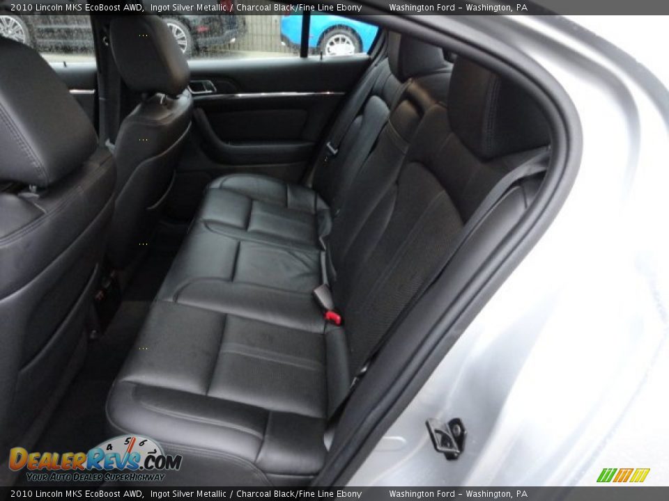 2010 Lincoln MKS EcoBoost AWD Ingot Silver Metallic / Charcoal Black/Fine Line Ebony Photo #11