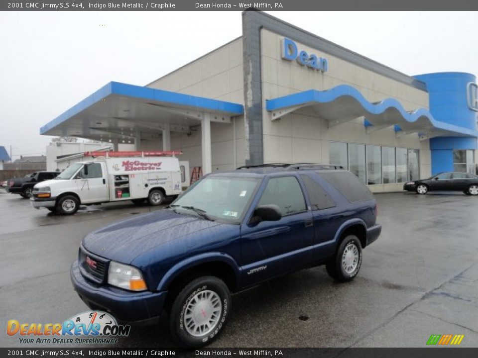 2001 GMC Jimmy SLS 4x4 Indigo Blue Metallic / Graphite Photo #1