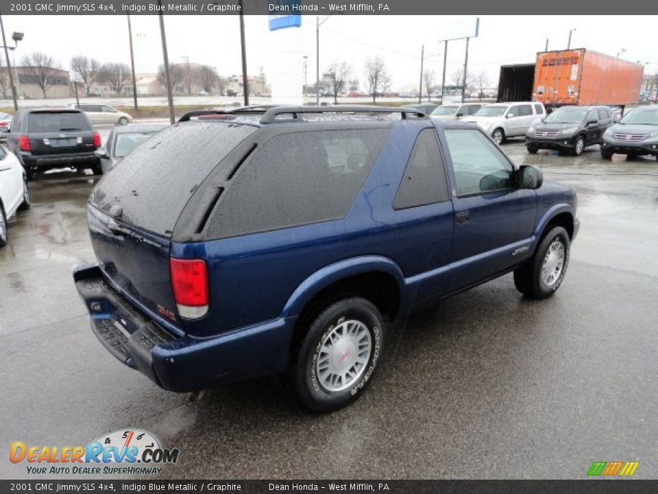 2001 GMC Jimmy SLS 4x4 Indigo Blue Metallic / Graphite Photo #5