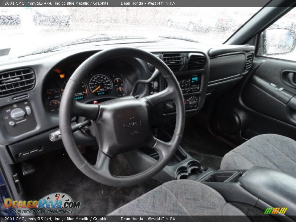Graphite Interior - 2001 GMC Jimmy SLS 4x4 Photo #12