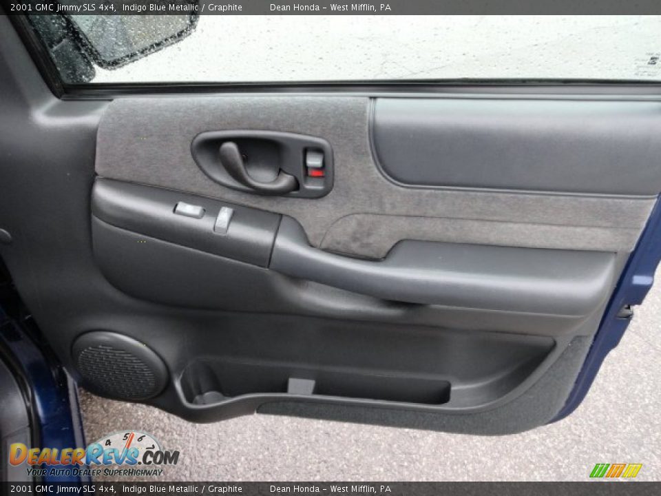 2001 GMC Jimmy SLS 4x4 Indigo Blue Metallic / Graphite Photo #17