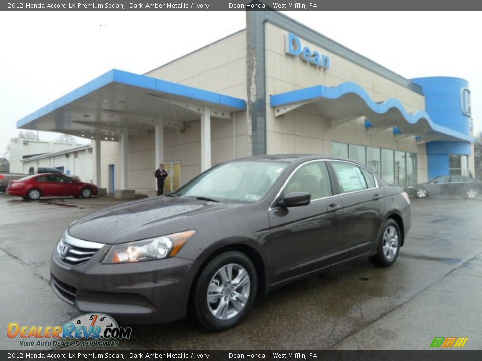 2012 Honda Accord LX Premium Sedan Dark Amber Metallic / Ivory Photo #1