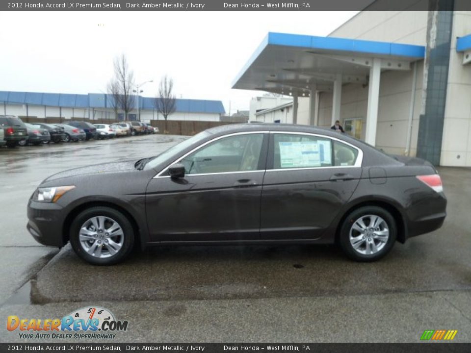 2012 Honda Accord LX Premium Sedan Dark Amber Metallic / Ivory Photo #2