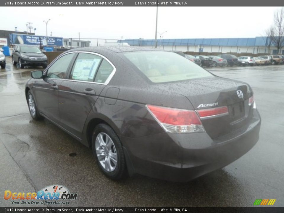 2012 Honda Accord LX Premium Sedan Dark Amber Metallic / Ivory Photo #3