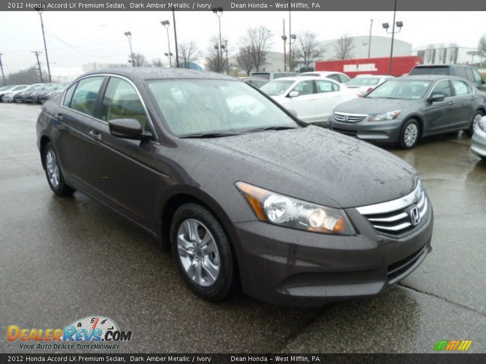 2012 Honda Accord LX Premium Sedan Dark Amber Metallic / Ivory Photo #7