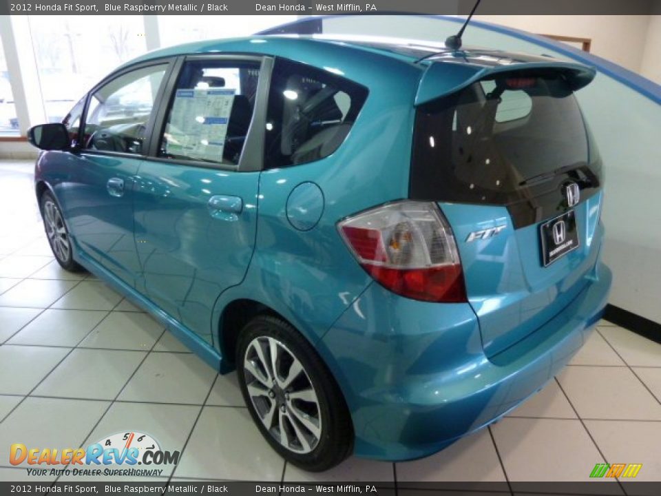 2012 Honda Fit Sport Blue Raspberry Metallic / Black Photo #3