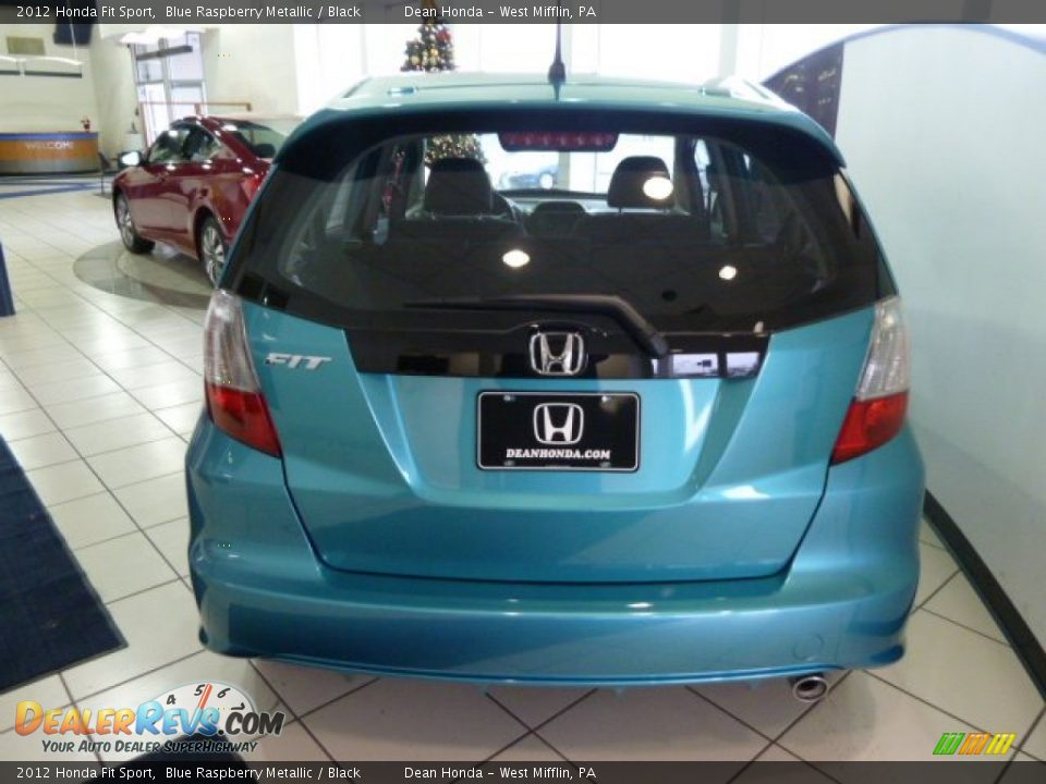 2012 Honda Fit Sport Blue Raspberry Metallic / Black Photo #4