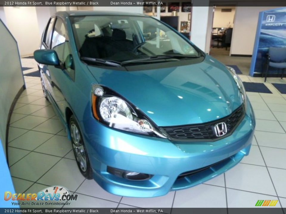 2012 Honda Fit Sport Blue Raspberry Metallic / Black Photo #6