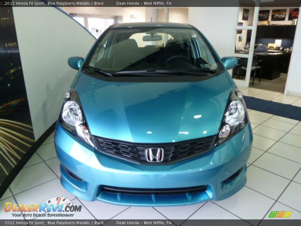 2012 Honda Fit Sport Blue Raspberry Metallic / Black Photo #7