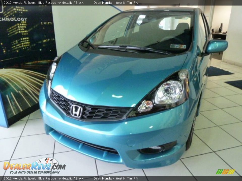 2012 Honda Fit Sport Blue Raspberry Metallic / Black Photo #8