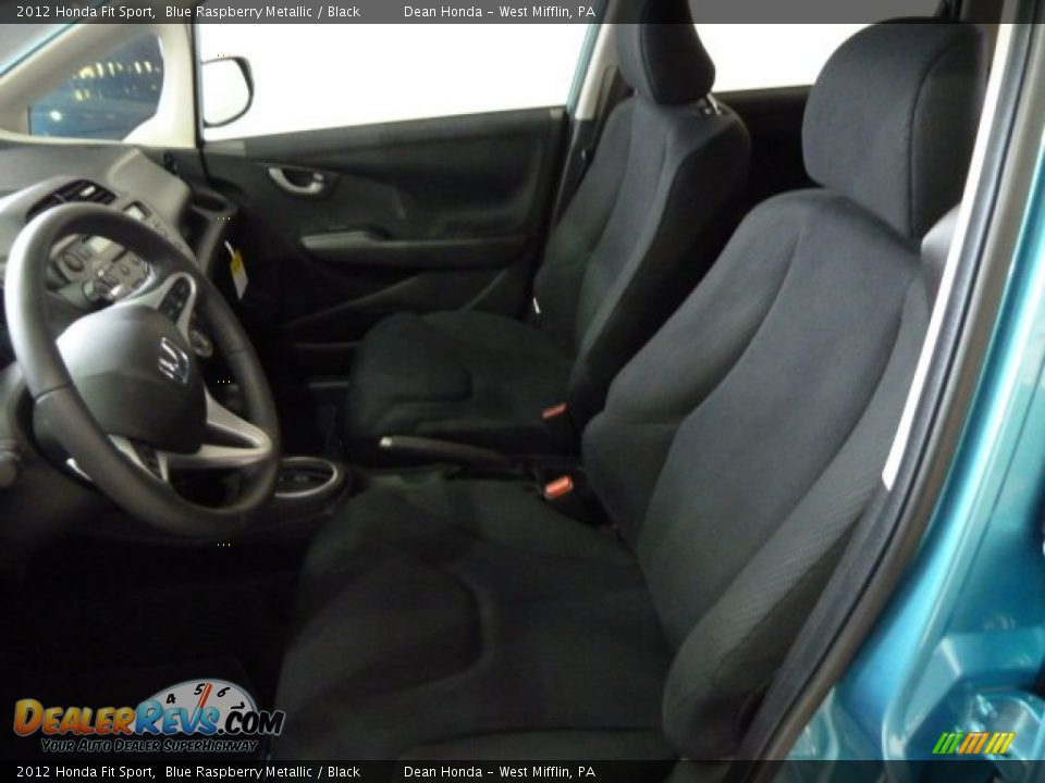 2012 Honda Fit Sport Blue Raspberry Metallic / Black Photo #10