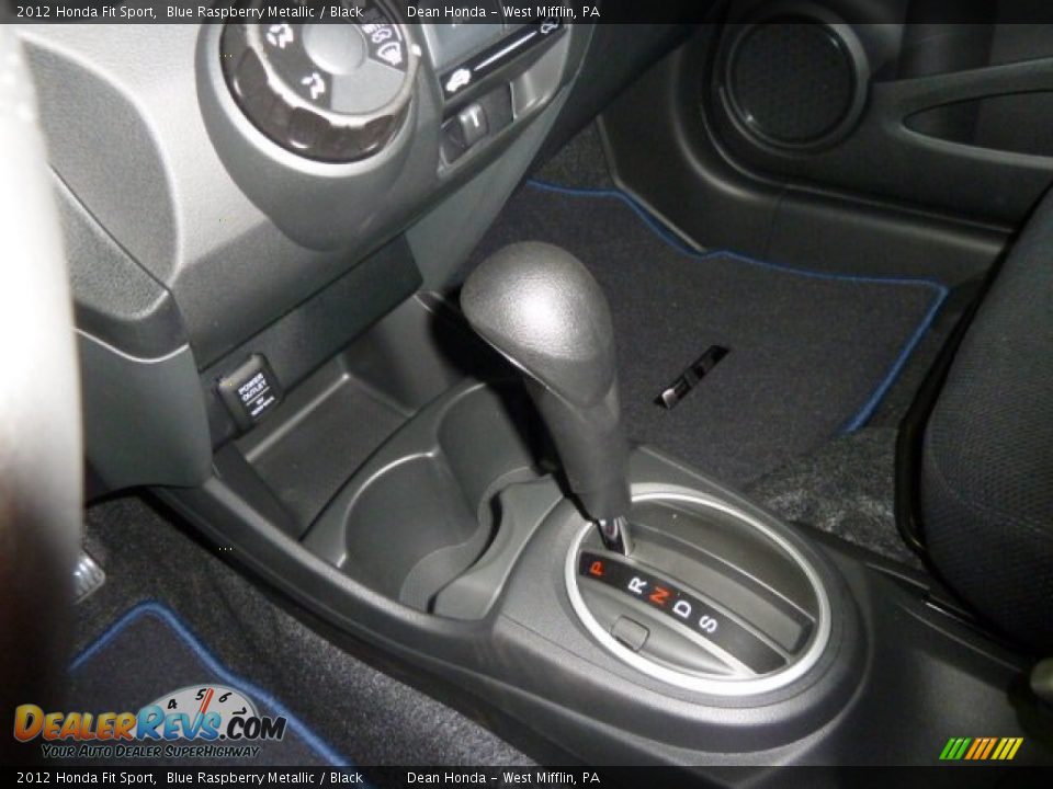 2012 Honda Fit Sport Blue Raspberry Metallic / Black Photo #16