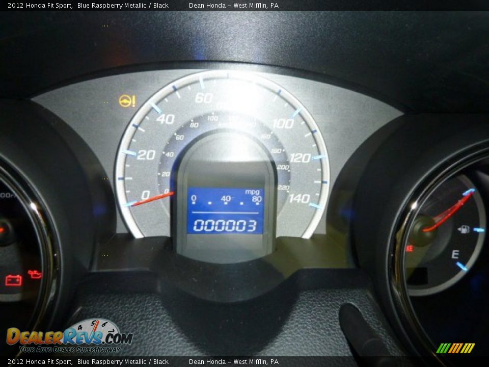 2012 Honda Fit Sport Blue Raspberry Metallic / Black Photo #20