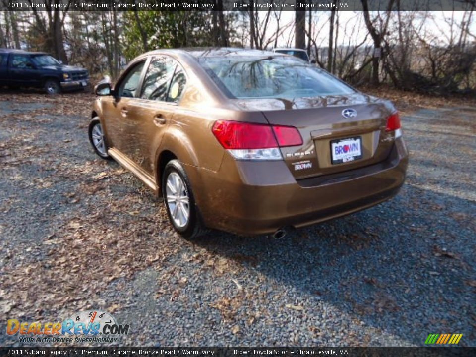 2011 Subaru Legacy 2.5i Premium Caramel Bronze Pearl / Warm Ivory Photo #5