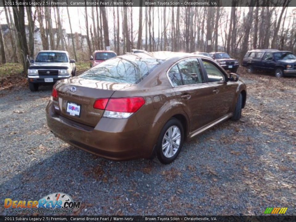 2011 Subaru Legacy 2.5i Premium Caramel Bronze Pearl / Warm Ivory Photo #7