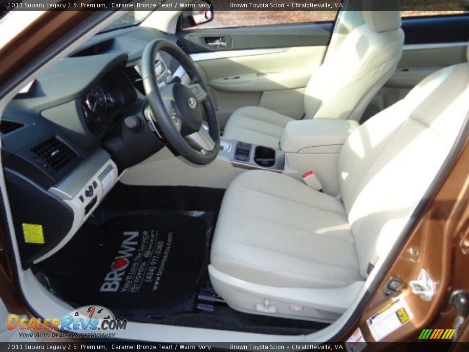 2011 Subaru Legacy 2.5i Premium Caramel Bronze Pearl / Warm Ivory Photo #9
