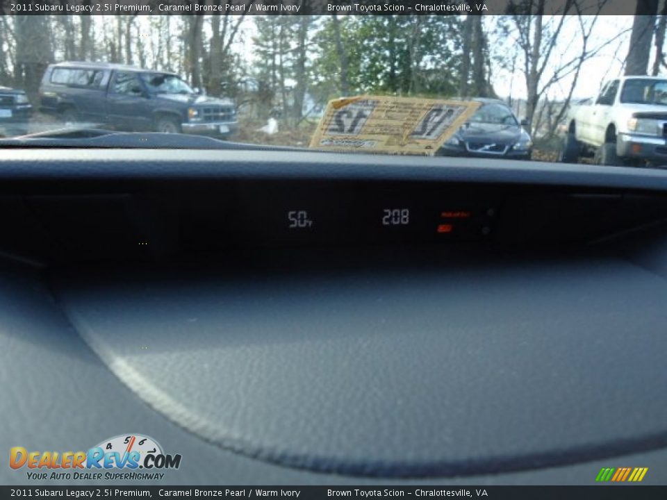 2011 Subaru Legacy 2.5i Premium Caramel Bronze Pearl / Warm Ivory Photo #18