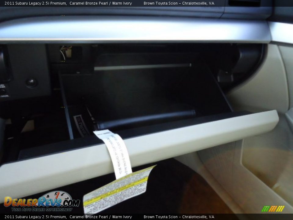 2011 Subaru Legacy 2.5i Premium Caramel Bronze Pearl / Warm Ivory Photo #29