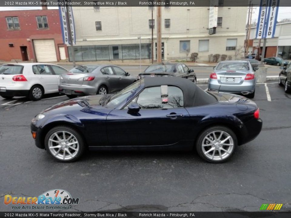 2012 Mazda MX-5 Miata Touring Roadster Stormy Blue Mica / Black Photo #2